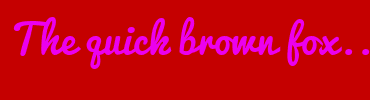 Image with Font Color EB00EE and Background Color C50000